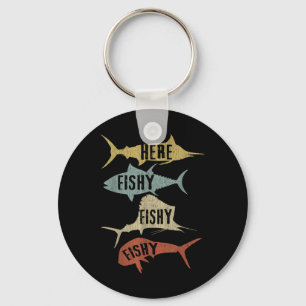 Zoutwater vissen cadeau-ideeën Grappig vintage hie Sleutelhanger