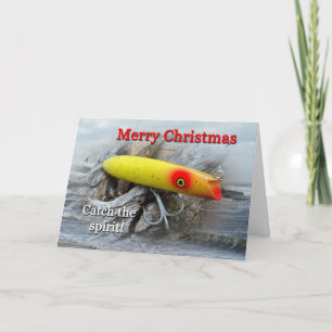  zoutwater Vist kerst Kaart