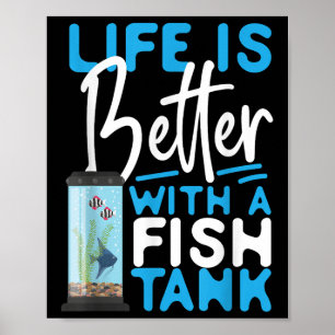 Zoutwateraquariumleven is beter met een vistank poster