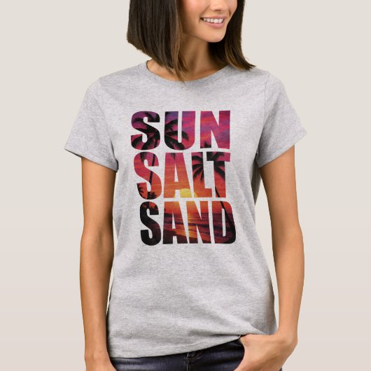 Zoutzand van de zon 🌞⛱️ t-shirt (Voorkant)