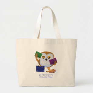 Zoveel boeken zo weinig tijd grote tote bag