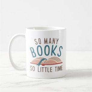 Zoveel boeken zo weinig tijd koffiemok