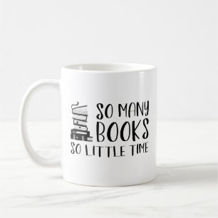 Zoveel boeken zo weinig tijd koffiemok