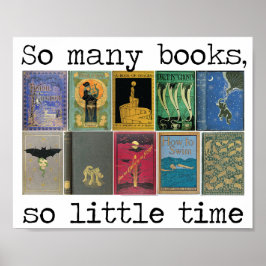 Zoveel boeken, zo weinig tijd om te citeren poster