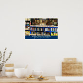 Zoveel boeken zo weinig tijd poster (Keuken)
