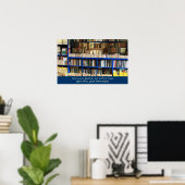 Zoveel boeken zo weinig tijd poster (Thuiskantoor)