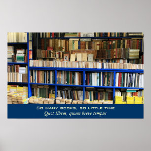 Zoveel boeken zo weinig tijd poster