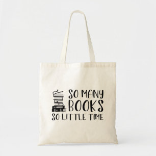 Zoveel boeken zo weinig tijd tote bag