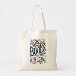 Zoveel boeken zo weinig tijd tote bag