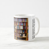 Zoveel boeken, zoveel te doen! Citaat, boekenliefh Koffiemok (Voorkant rechts)