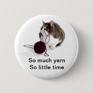 Zoveel garen zo weinig tijd ronde button 5,7 cm