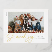 Zoveel joykaart - folie folie feestdagen briefkaart (Voorkant)