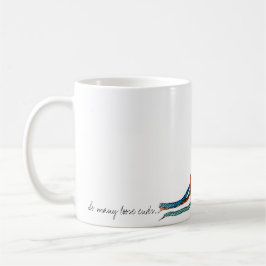 Zoveel losse eindjes... mok van ladybug en garen