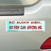 Zoveel Mannen... Sticker (Op auto)