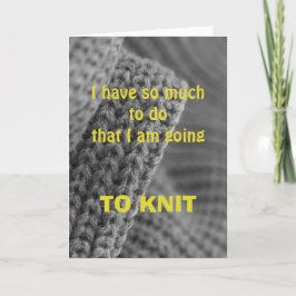 Zoveel te doen..., wenskaart kaart