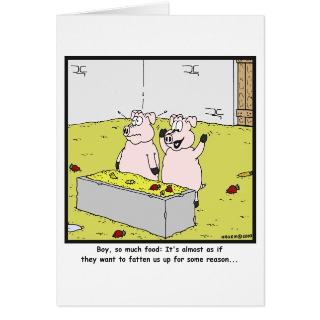Zoveel voedsel: Varkenscartoon (Voorkant)