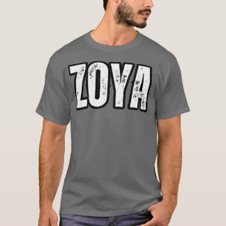 Zoya Naam Cadeau Verjaardagsvakantie Jubileum T-shirt