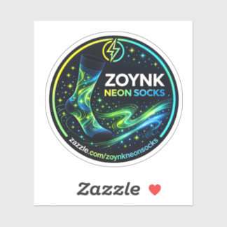 Zoynk Neon Socks Sticker