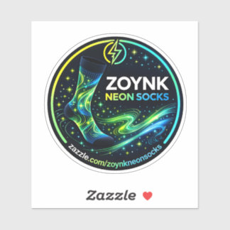 Zoynk Neon Socks Sticker