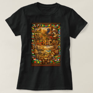ZOYNK T-Shirt Graphics Afrika 0045389