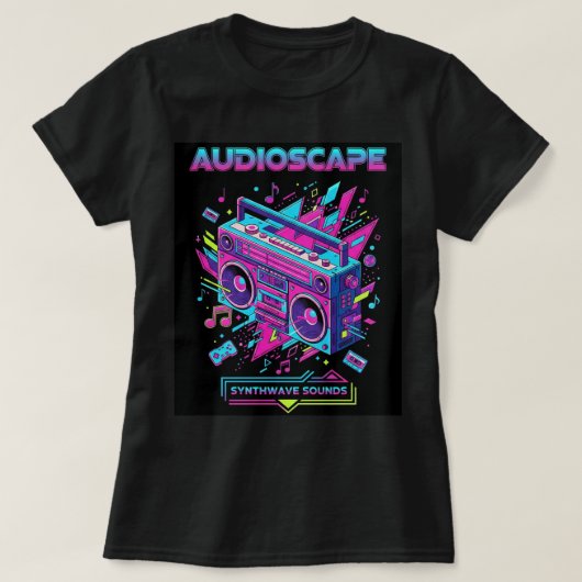 ZOYNK T-Shirt Graphics Audioscape Boom Box 0045216 (Design devant)