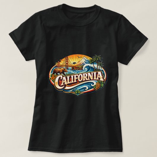 ZOYNK T-Shirt Graphics California 0045171 (Design devant)