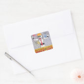 Zozobra Santa Fe, NM Gloom Away! Datablad 20 Stick Vierkante Sticker (Envelop)