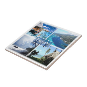 zPF003 TAHITI, Frans-Polynesië, Oceanië, Tegeltje