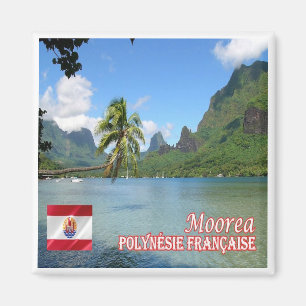 zPF013 COOK BAY, MOOREA, Frans-Polynesië, Fridge Magneet