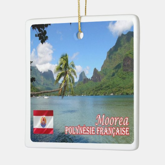 zPF013 COOK BAY, MOOREA, Frans-Polynesië, Keramisch Ornament (Links)