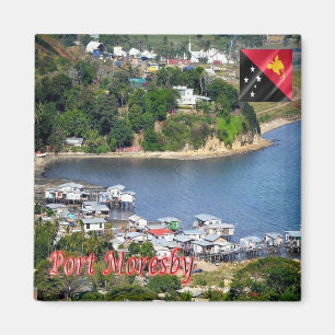 ZPG004 MORESBY, Papoea-Nieuw-Guinea, Oceanië, Frid Magneet