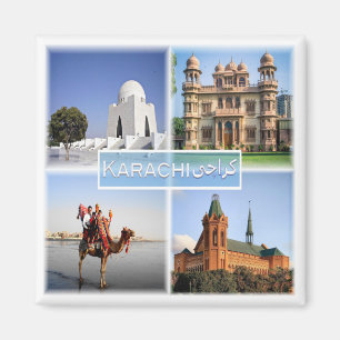 zPK004 KARACHI, MAZAR, QUAID, Pakistan, Fridge Magneet