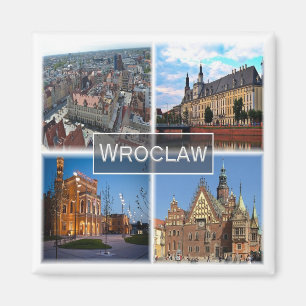 zPL005 WROCLAW, Polen, Europa, Fridge Magneet