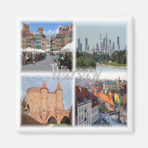 zPL006 WARSZAWA, Polen, Europa, Fridge Magneet