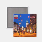 zPL019 KRAKÓW LONG COURSE, Polen, Europa, Fridge Magneet (Voorkant / Achterkant)