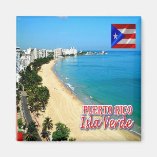zPR012 PUERTO RICO, Green Island, America, Fridge Magneet