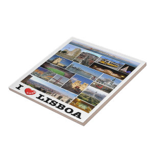 zPT018 LISBON "I Love", Portugal, Europa, Tegeltje