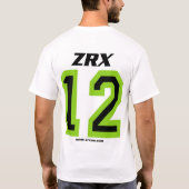 ZRXOA groen blauw 1200 T-shirt (Achterkant)