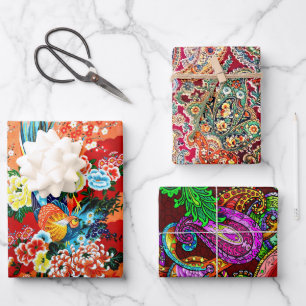 Zsa Zsa Paisley, Mah Jongg en Melange Inpakpapier Vel