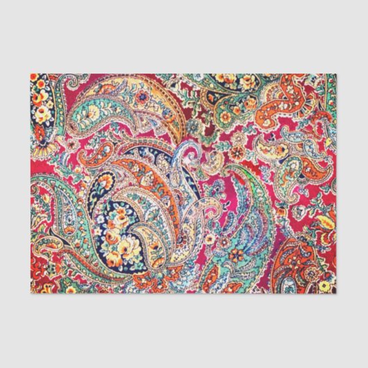 Zsa Zsa Paisley Tissue Paper Tissuepapier (Voorkant)