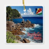 zSC011 MAHE', Seychellen, Afrika, Keramisch Ornament (Voorkant)