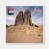 zSD003 SUDAN, Westerne Deffufa, Afrika, Fridge Magneet (Voorkant)