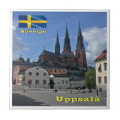 zSE007 UPPSALA, Zweden, Europa, Tegeltje (Voorkant)