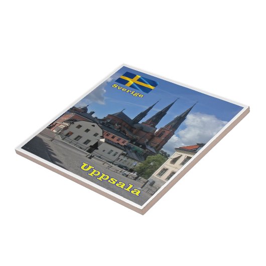zSE007 UPPSALA, Zweden, Europa, Tegeltje (Zijkant)