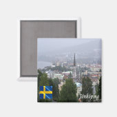 zSE014 JÖNKÖPING, Zweden, Europa, Fridge Magneet (Voorkant / Achterkant)