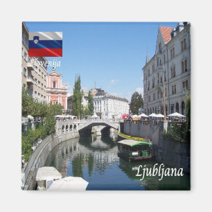 ZSI010 LJUBLJANA Center, Slovenië, Europa, Fridge Magneet