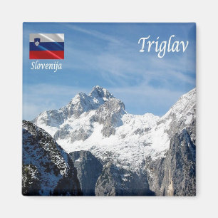 zSI012 MOUNT TRIGLAV, Slovenië, Europa, Fridge Magneet