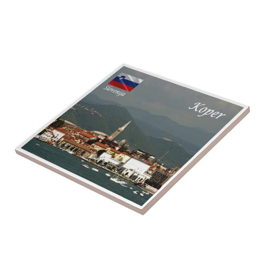 zSI015 KOPER, SLOVENIË, EUROPA, Tegeltje (Zijkant)