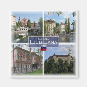 zSI017 LJUBLJANA, Slovenië, Europa, Fridge Magnet Magneet
