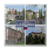 zSI017 LJUBLJANA, Slovenië, Europa, Tegeltje (Voorkant)